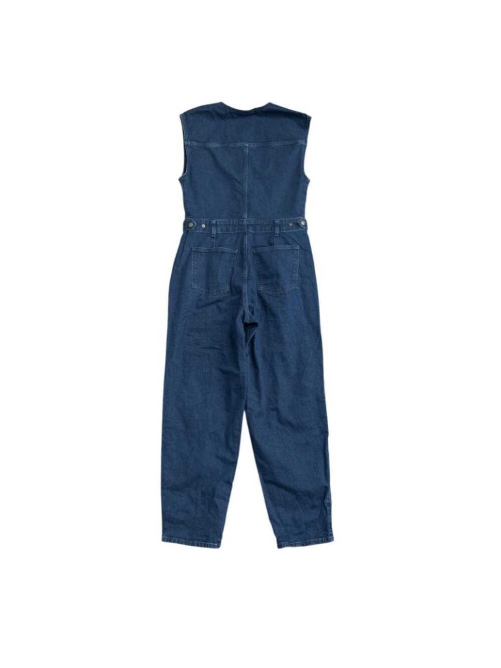 NWT Universal Thread Women's 8 Denim Jumpsuit Sleeveless Zip Front Blue J1747 - Picture 4 of 13